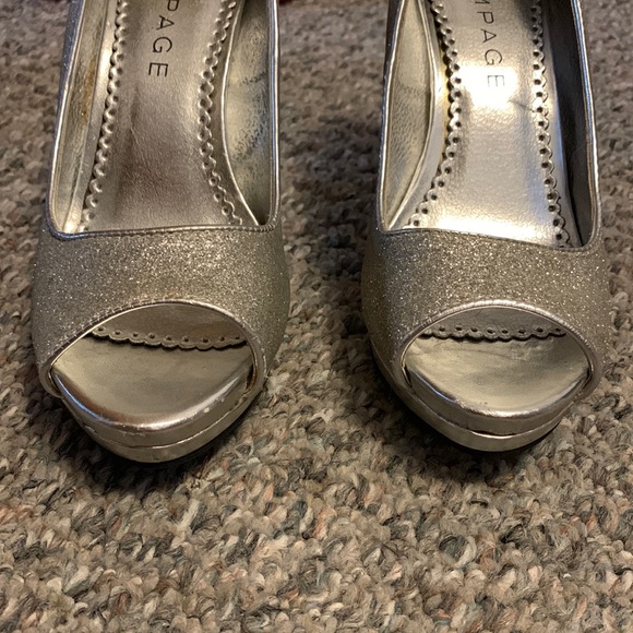 Rampage silver sparkle high heels - Picture 5 of 5